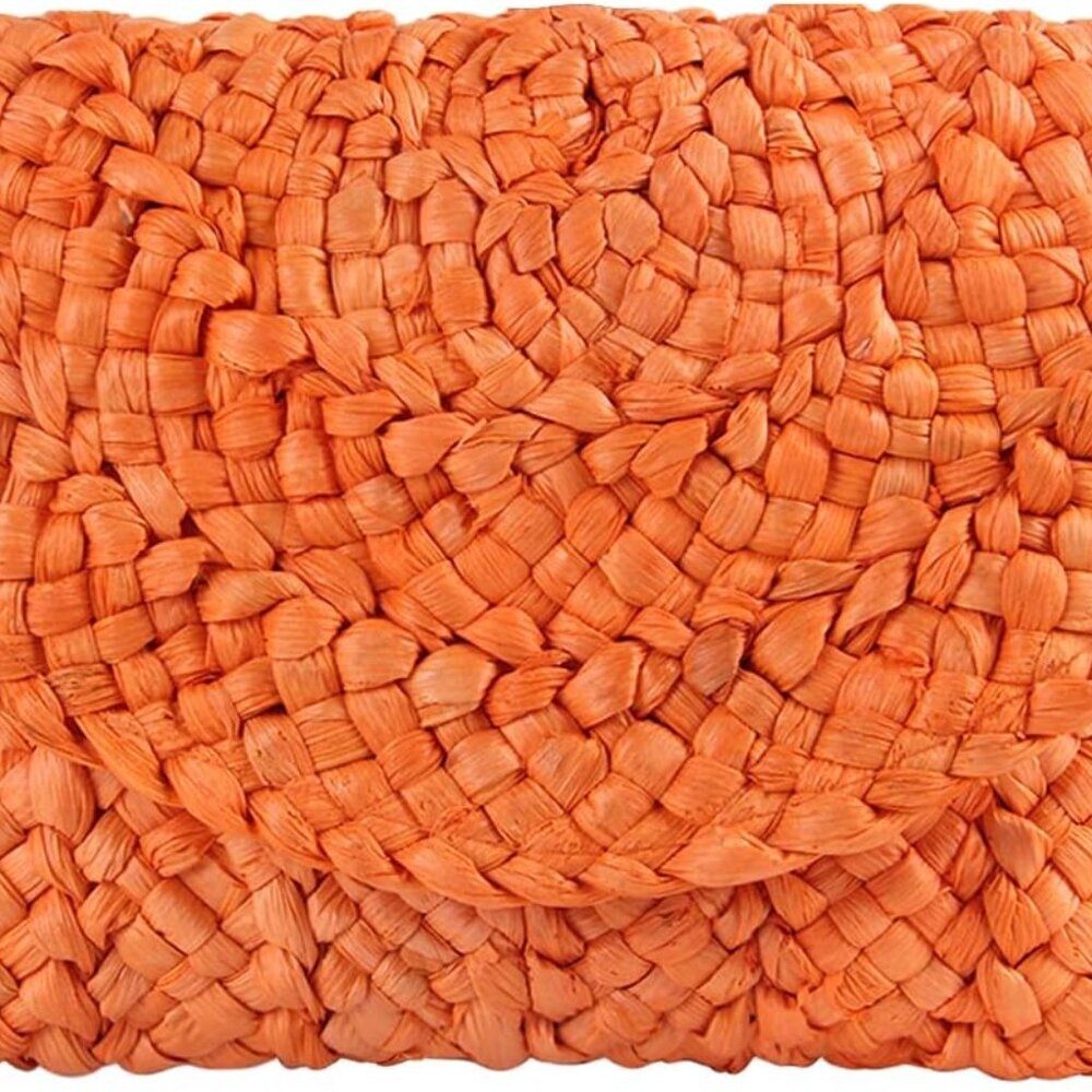 Straw Clutch Purses for Women Summer Beach Bags Envelope Woven Clutch Handbags